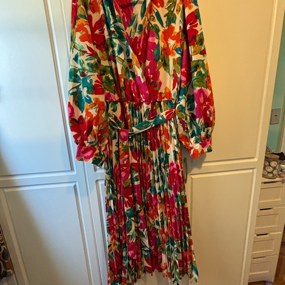 Floral Multicolor Women's Dress